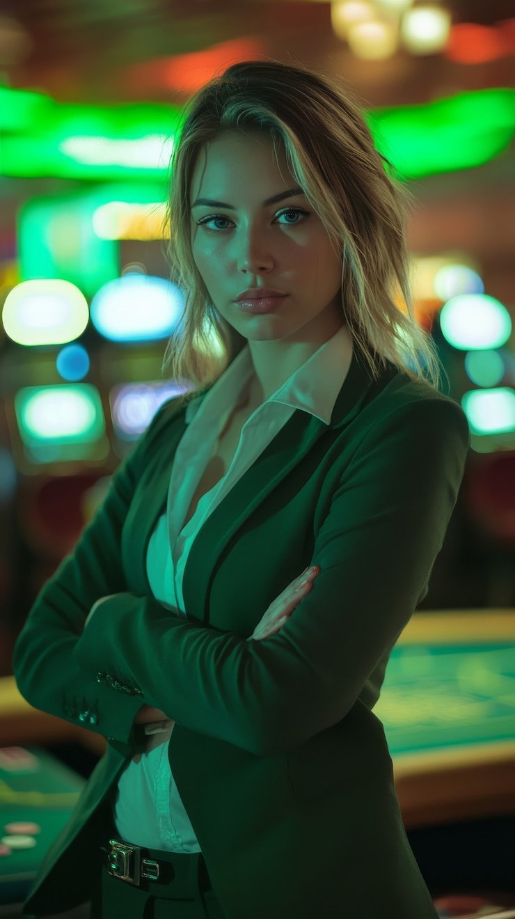 Live dealer shuffling domino tiles at a Gaple Online table on permen4d login